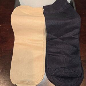 Fitu Hosiery Socks, Nude & Black, Set of 8